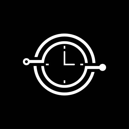 Time icon, 24 Hour icon illustration design templateのイラスト素材