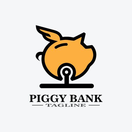 Vector illustration of pig in graphic style, hand drawing illustration.Cartoon pig Designのイラスト素材