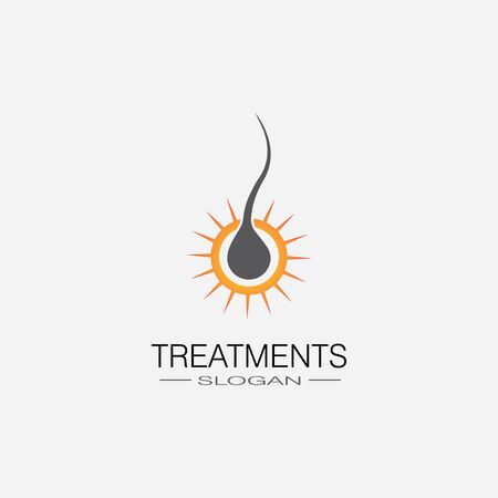 Hair treatments icon illustration template designのイラスト素材