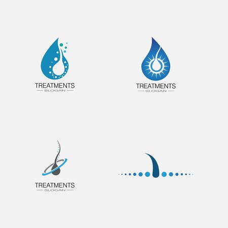 Hair treatments icon illustration template designのイラスト素材