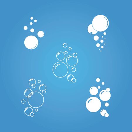 Bubble  icon vector illustration design templateのイラスト素材