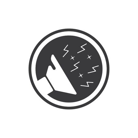 Megaphone   Volume Audio   Speaker waves vector illustration design templateのイラスト素材
