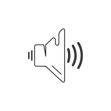 Megaphone   Volume Audio   Speaker waves vector illustration design templateのイラスト素材