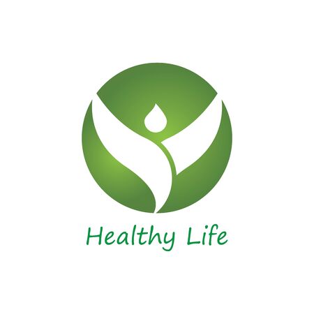 Logos of green Tree leaf ecology nature element vectorのイラスト素材
