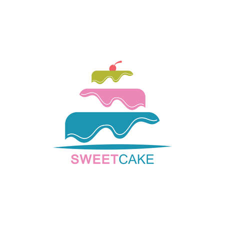 Cake sign icon vector illustration design template