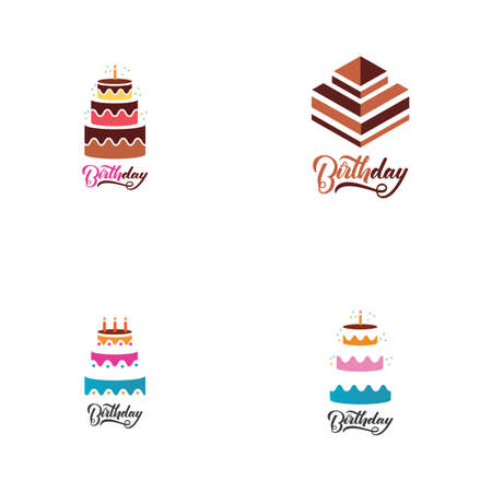 Cake sign icon vector illustration design templateのイラスト素材