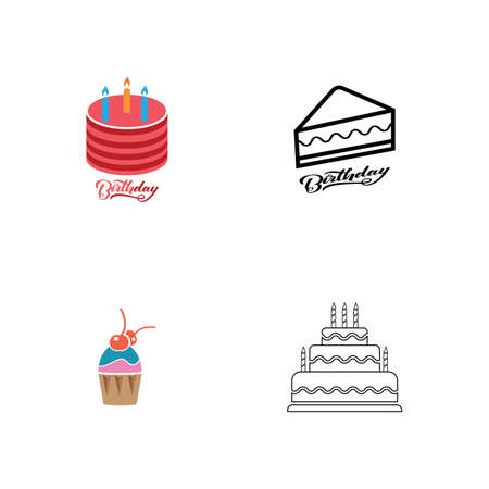 Cake sign icon vector illustration design templateのイラスト素材