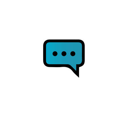 Speech bubble icon Logo template vector illustration