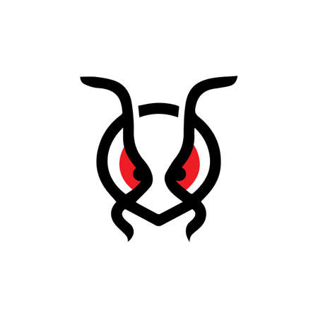 Ant Logo template vector illustration designのイラスト素材