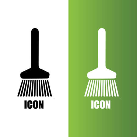 Broom cleaning Simple vector modern icon design illustrationのイラスト素材