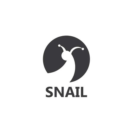 Snail  illustration vector template icon designのイラスト素材