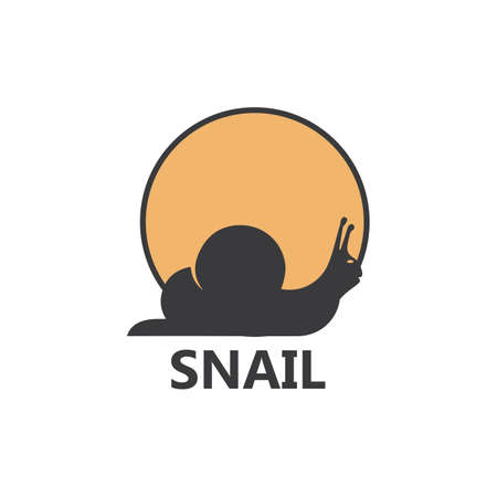 Snail  illustration vector template icon designのイラスト素材