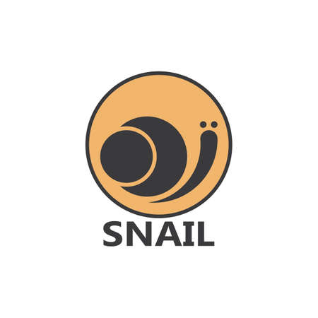 Snail  illustration vector template icon designのイラスト素材