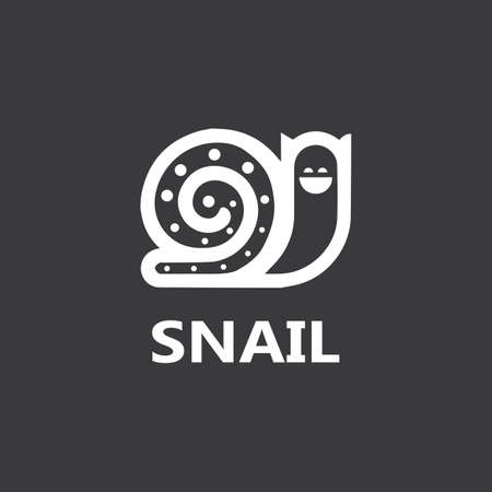 Snail logo illustration vector template icon designのイラスト素材
