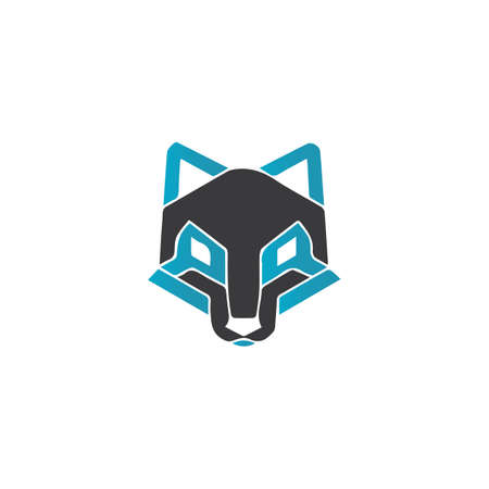 Fox vector illustration silhouette icon designのイラスト素材