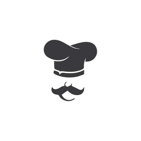 hat chef logo template vector illustrationのイラスト素材