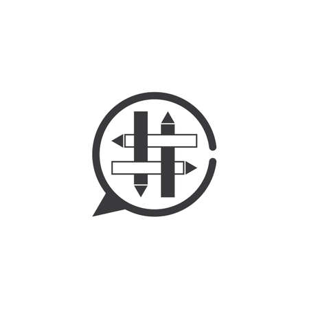 Hashtag symbol cross plus logo icon  creative design template elementsのイラスト素材