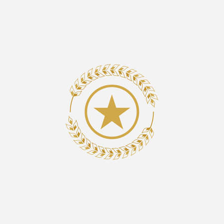Agriculture wheat Logo Template vector icon designのイラスト素材