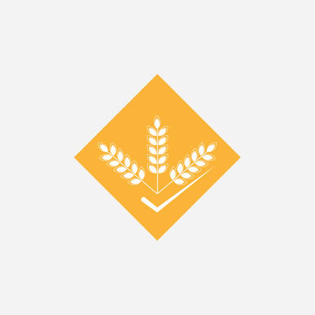 Agriculture wheat Logo Template vector icon designのイラスト素材