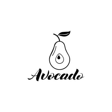 Avocado vector icon illustration design templateのイラスト素材