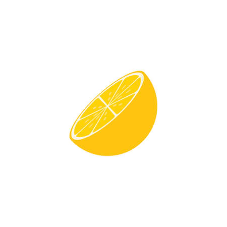 Fresh Lemon icon vector illustration design templateのイラスト素材