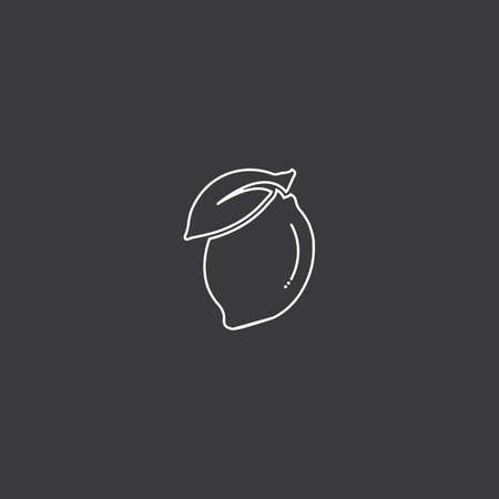 Fresh Lemon icon vector illustration design templateのイラスト素材