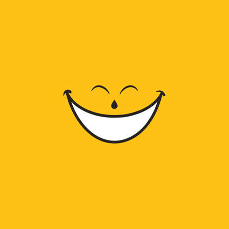 Smile emotion icon vector illustration design templateのイラスト素材