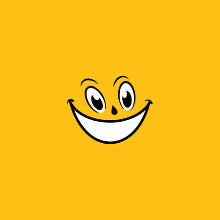 Smile emotion icon vector illustration design templateのイラスト素材