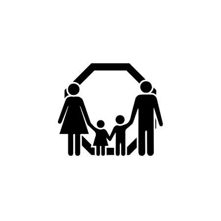 Family icon isolated on white background. Very Useful Icon of Family for Web & Mobileのイラスト素材