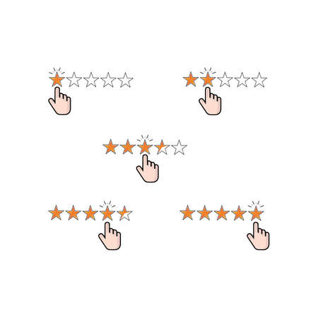 Satisfaction Rating. Customer  Feedback icon design for Digital Marketing business concept