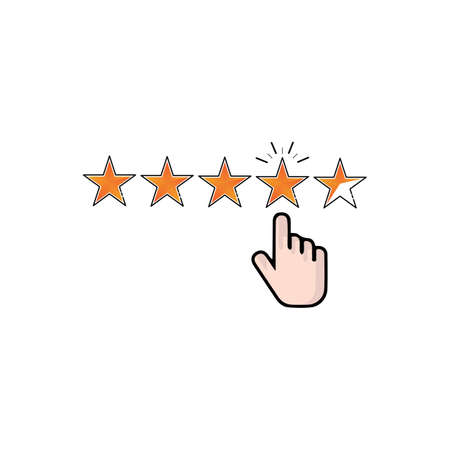 Satisfaction Rating. Customer  Feedback icon design for Digital Marketing business concept