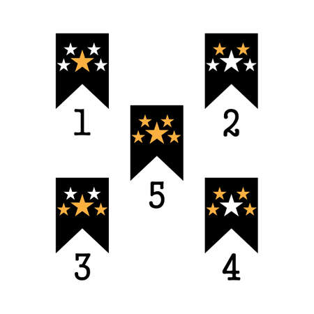 Satisfaction Rating. Customer  Feedback icon design for Digital Marketing business conceptのイラスト素材