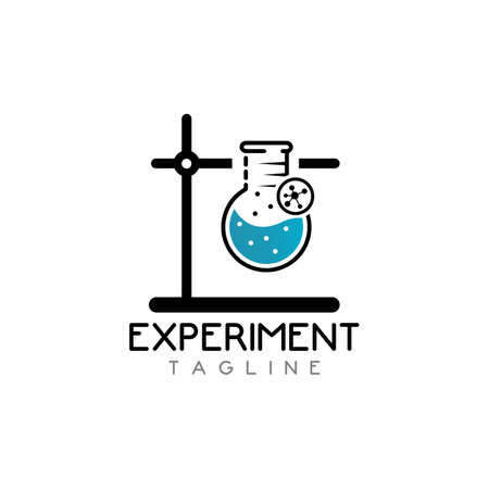 Medical Test tube Icon Vector Illustration. Laboratory glassware Icon Design on white Backgroundのイラスト素材