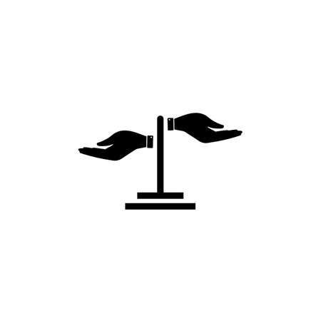 Scale icon vector design template illustration on white backgroundのイラスト素材