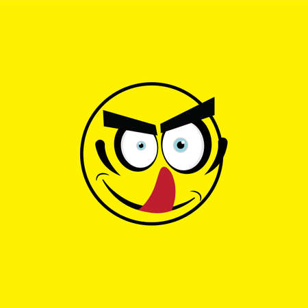 Smile emotion icon vector illustration design templateのイラスト素材