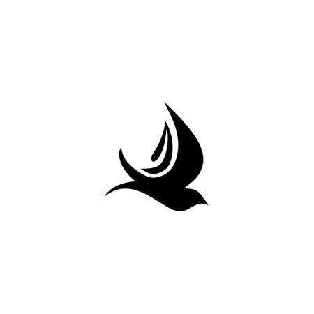 creative logo design Swallow bird logo vector template illustrationのイラスト素材