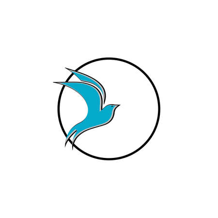 creative logo design Swallow bird logo vector template illustrationのイラスト素材