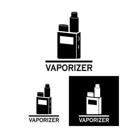 Vapor vaporizer logo template vector illustrationのイラスト素材