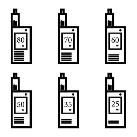 Vapor vaporizer logo template vector illustrationのイラスト素材