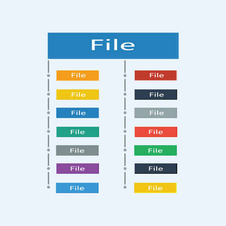 Modern vector set of trendy flat buttons. icons for web design and interfaceのイラスト素材