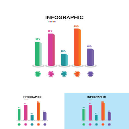 Infographic design template. creative design concept for  business workflow layout  diagram  banner  webdesign. Vector illustrationの写真素材