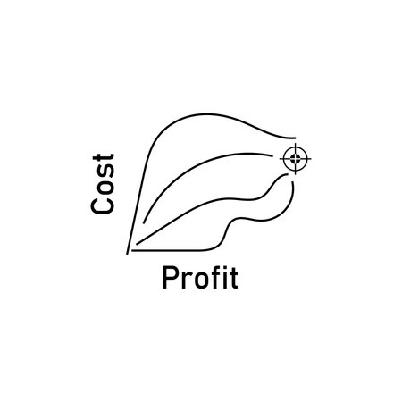 quadrant concept  diagram  logo illustrationのイラスト素材