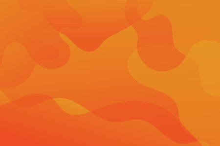 Liquid color background design. Orange elements with fluid gradient. Dynamic shapes composition. Vector illustrationのイラスト素材