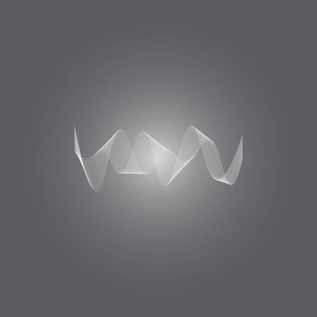 Sound waves vector illustration design templateのイラスト素材