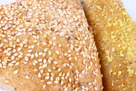 different bread arranged on table close upの写真素材