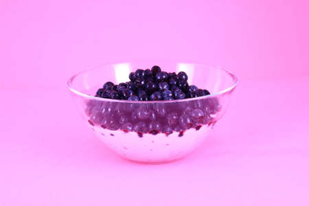 Healthy breakfast of yogurt and berriesの写真素材