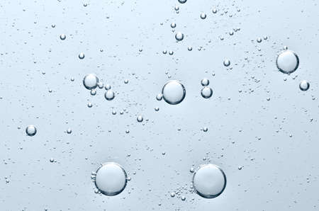 The texture of a cosmetic serum with bubbles in closeup. Macrophotographyの写真素材