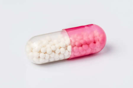 Pills for the treatment of stomach ulcers or gastritis. Closeupの写真素材