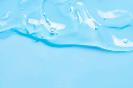 The texture of a liquid gel, cosmetic serum or cleansing lotion from acne. Copy spaceの写真素材