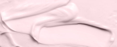 The texture of a cosmetic skin cream with salicylic acid.の写真素材